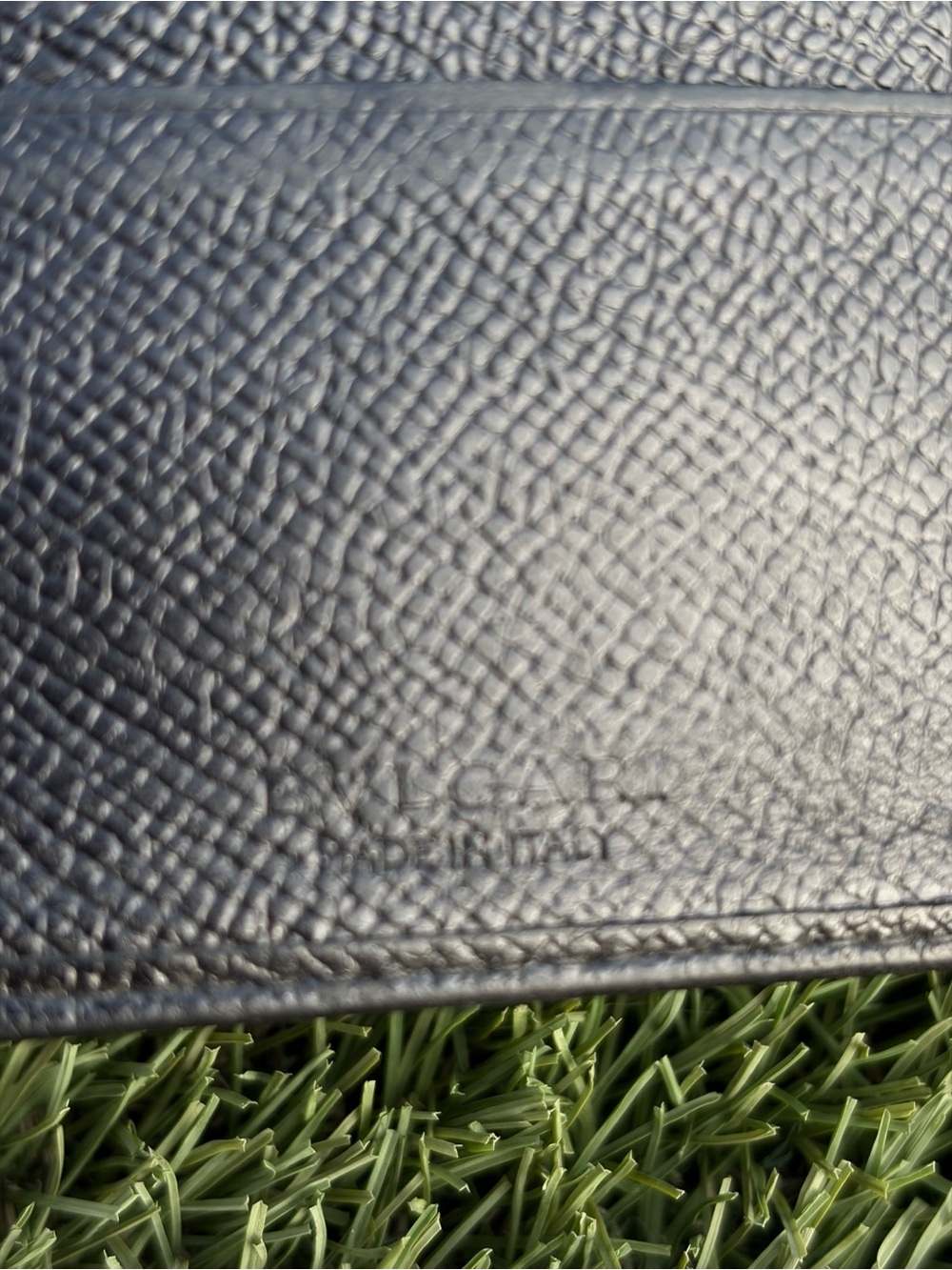 Bvlgari Black Leather Vintage Wallet Authentic Italy - Picture 7 of 13